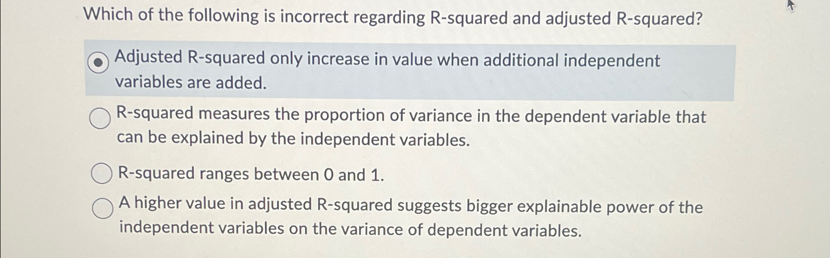 Solved Which of the following is incorrect regarding | Chegg.com