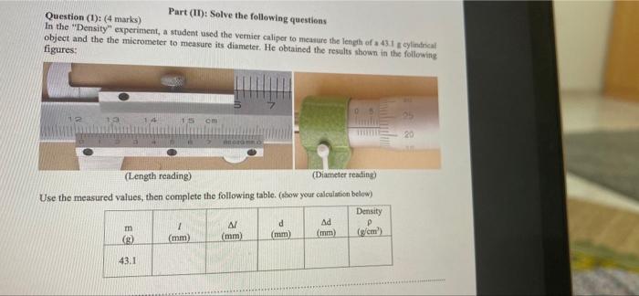 Solved Part (II): Solve the following questions Question | Chegg.com