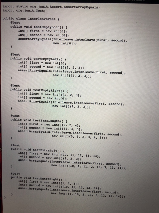 Solved (worth 65) Task 5: Interleave.java This task | Chegg.com