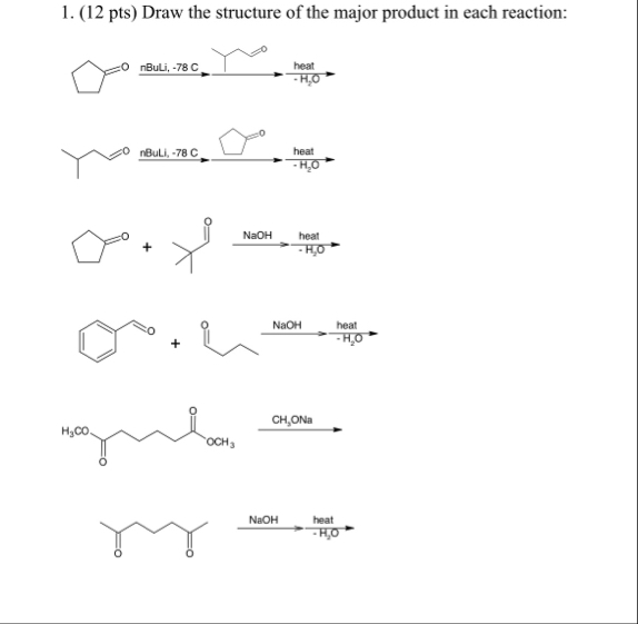 Solved Draw the structure of the major product in each | Chegg.com