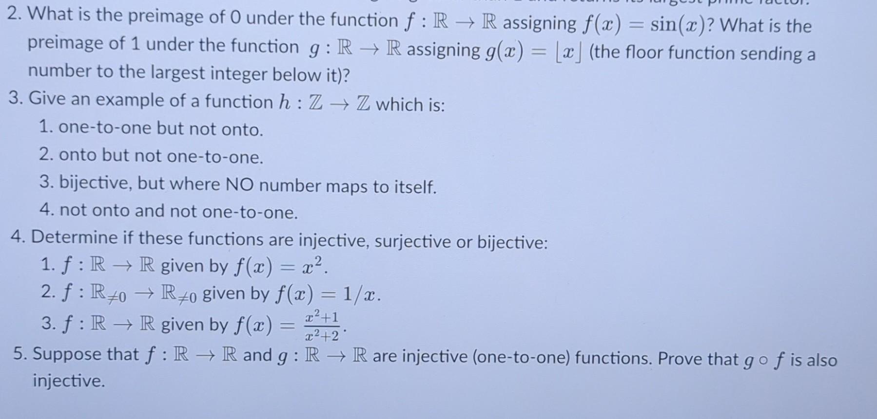 Solved = - 2 a 2. What is the preimage of O under the | Chegg.com