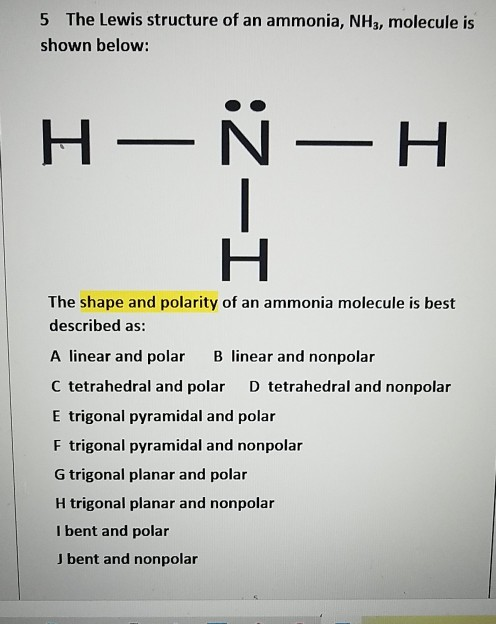 nh3 molecular geometry