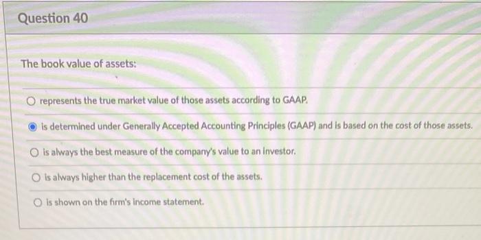the book value of assets refers to