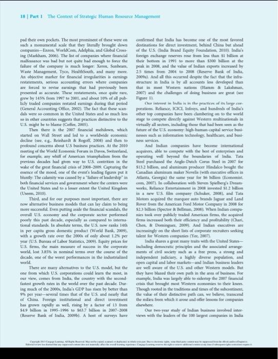 Solved Chapter 1 An Investment Perspective of Human Resource | Chegg.com