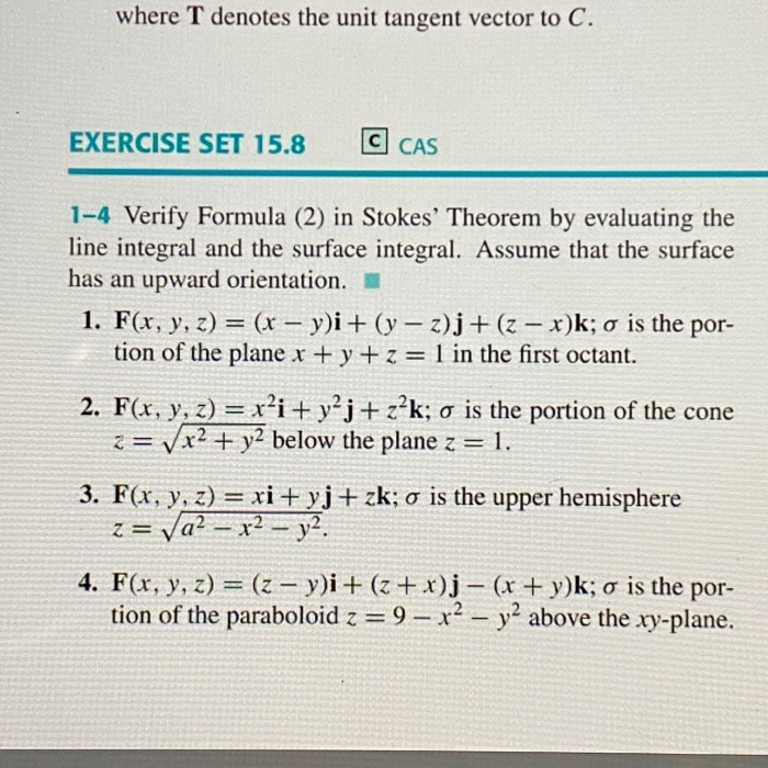 Solved Where T Denotes The Unit Tangent Vector To C Chegg Com