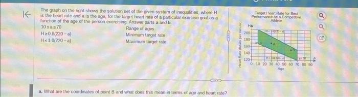 Solved The Graph On The Right Shows The Solution Set Of The | Chegg.com