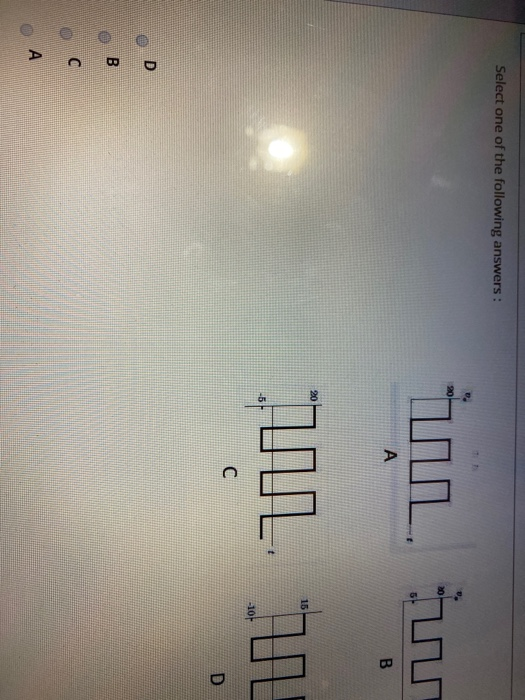 Solved Select one of the following answers : ។ រាល А B 20 15 | Chegg.com