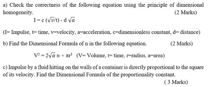 A Check The Correctness Of The Following Equation Chegg Com