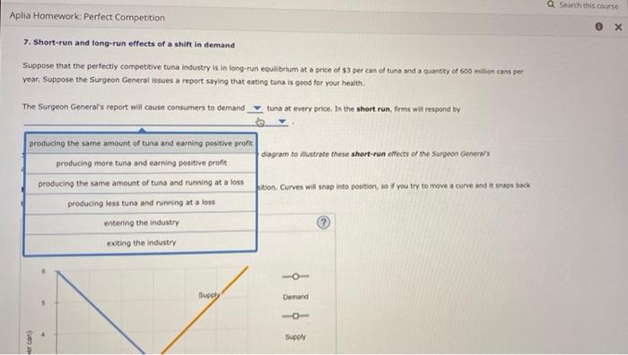 aplia homework perfect competition answers