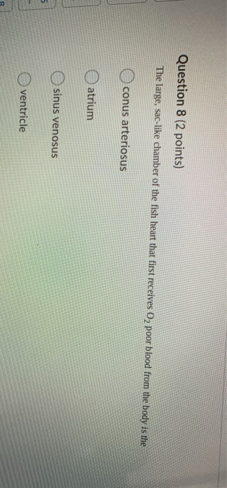 Solved Question 5 (2 points) A decrease in which of the | Chegg.com