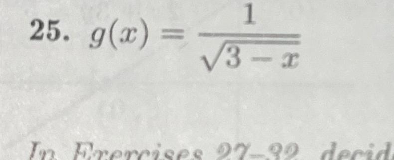 Solved g(x)=13-x2 ﻿ What is the domian of the function | Chegg.com