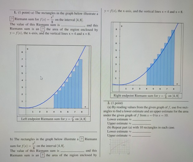 Solved Y F X The X Axis And The Vertical Lines X 4 A Chegg Com