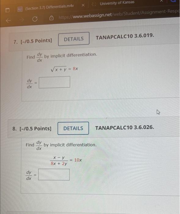 Solved Let Y F X Where F X X 7 Find The Differential Of