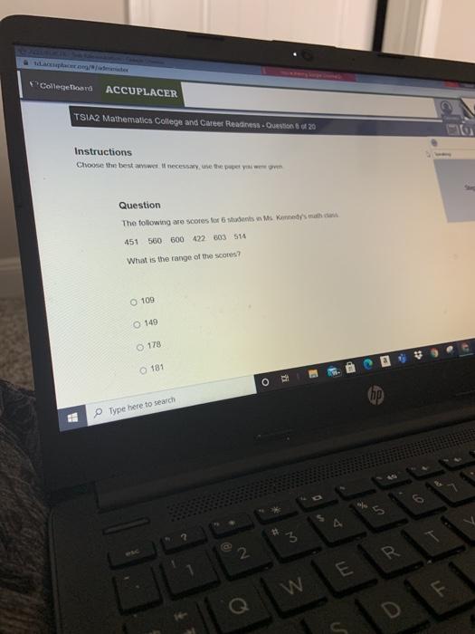 Solved College Board ACCUPLACER TSIA2 Mathematics College | Chegg.com