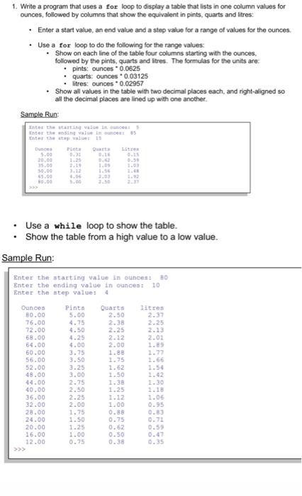 Solved Python: Write a program that uses a for loop to | Chegg.com