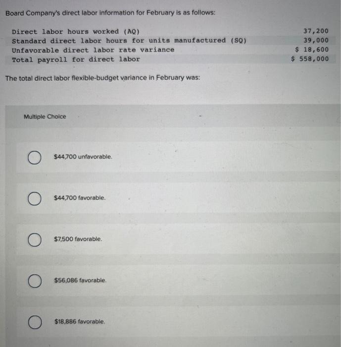 solved-board-company-s-direct-labor-information-for-february-chegg