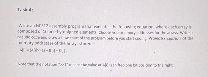 Solved Write An HCS12 Assembly Program That Executes The | Chegg.com