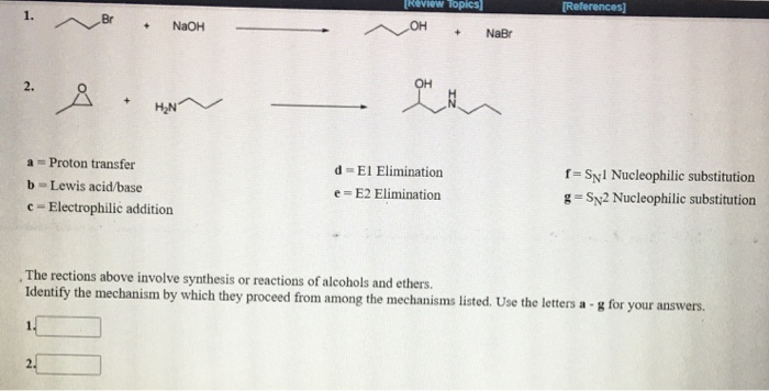 Solved [References] 1. Br [Review Topics ОН NaBr + NaOH + 2. | Chegg.com