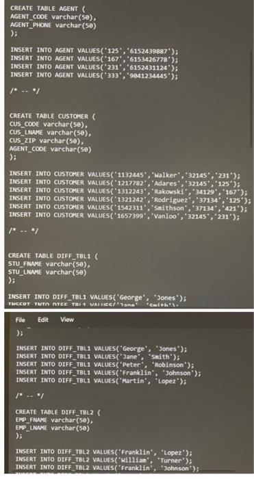 Solved HELP ASAP!! ( using ORACLE MySQL workbench) can you | Chegg.com