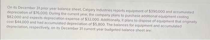 solved-on-its-december-31-prior-year-balance-sheet-calgary-chegg