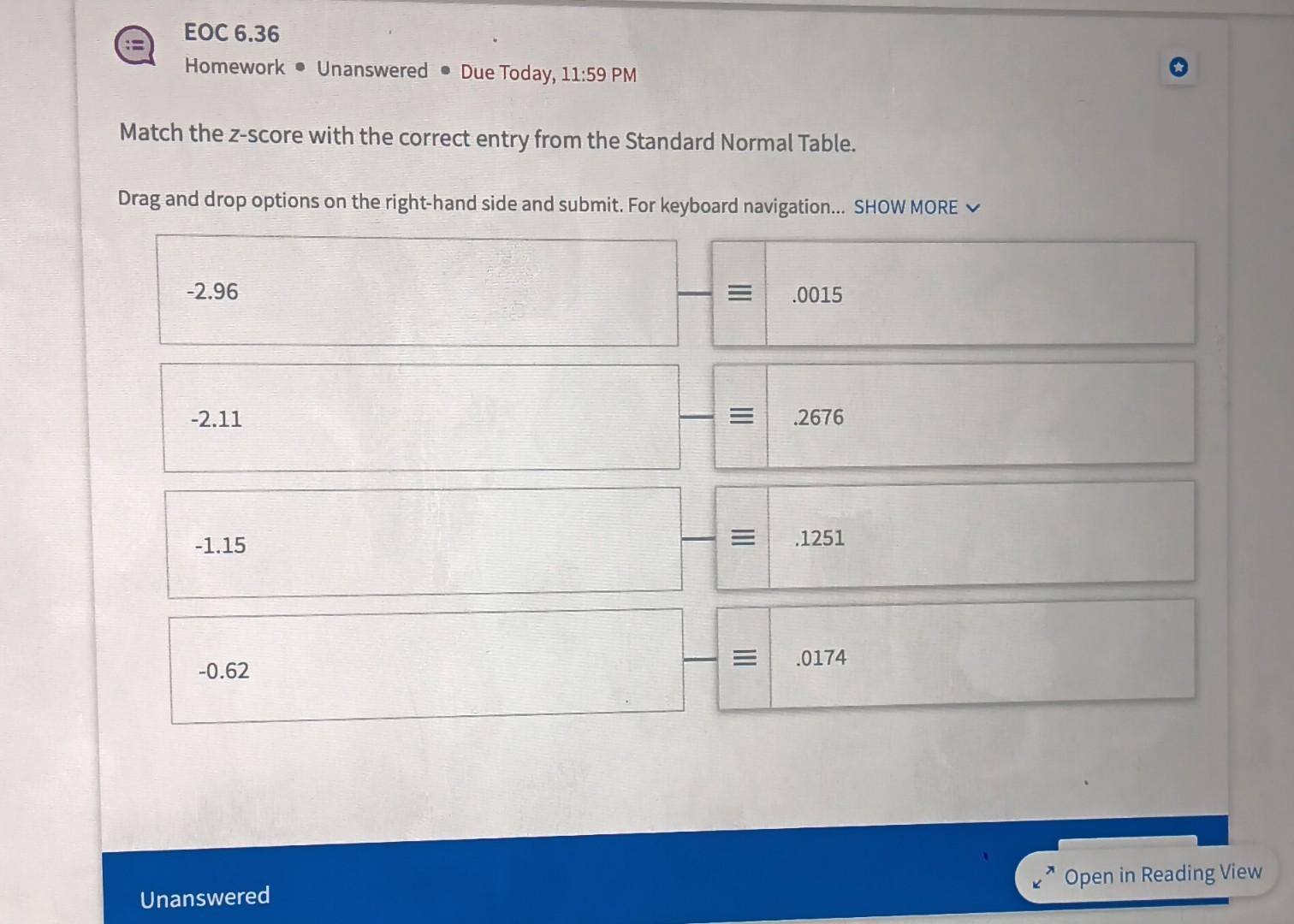 Solved Match The Z score With The Correct Entry From The Chegg solved-match-the-z-score-with-the-correct-entry-from-the-chegg