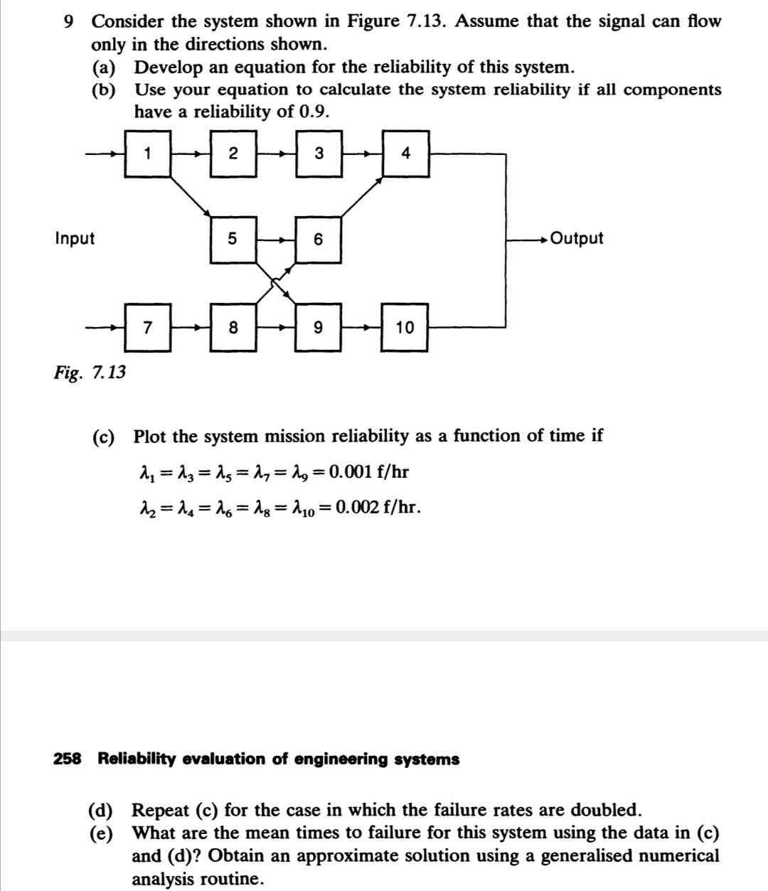 9 Consider the system shown in Figure 7.13. Assume