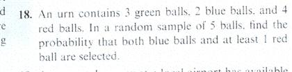 Solved An Urn Contains 3 Green Balls. 2 Blue Balls, And 4 | Chegg.com