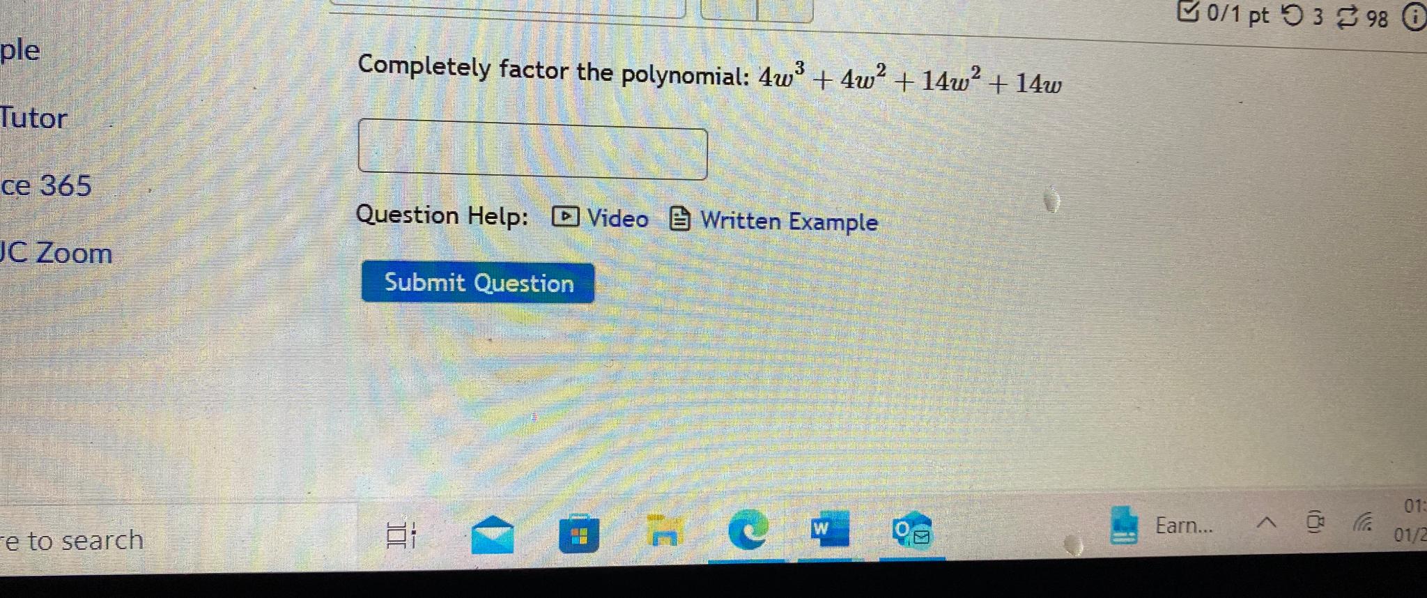 solved-completely-factor-the-polynomial-4w3-4w2-14w2-14w-chegg