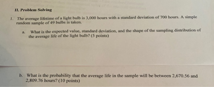 light bulb problem solving question