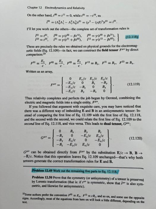 Solved hello its a griffith electrodynamics chapter 12 chegg