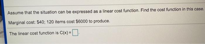 Solved Assume that the situation can be expressed as a | Chegg.com
