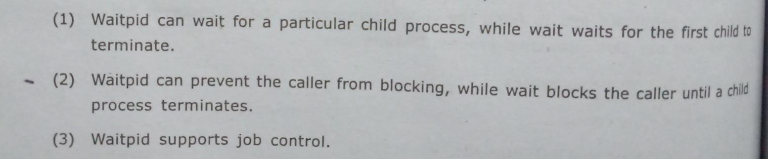 wait child process c
