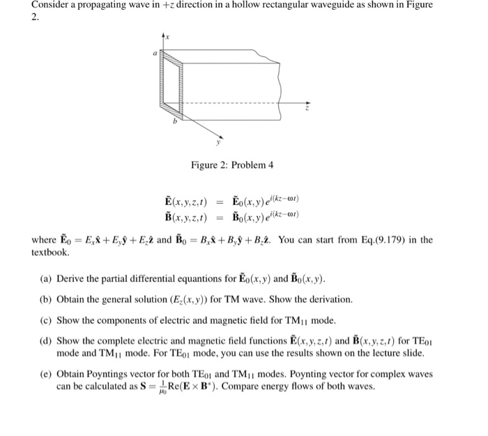 Solved Consider a propagating wave in +z direction in a | Chegg.com