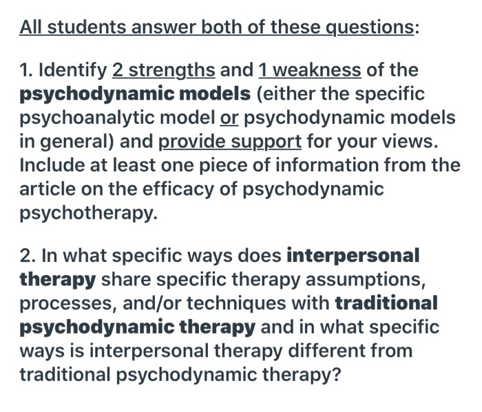 traditional psychodynamic theory