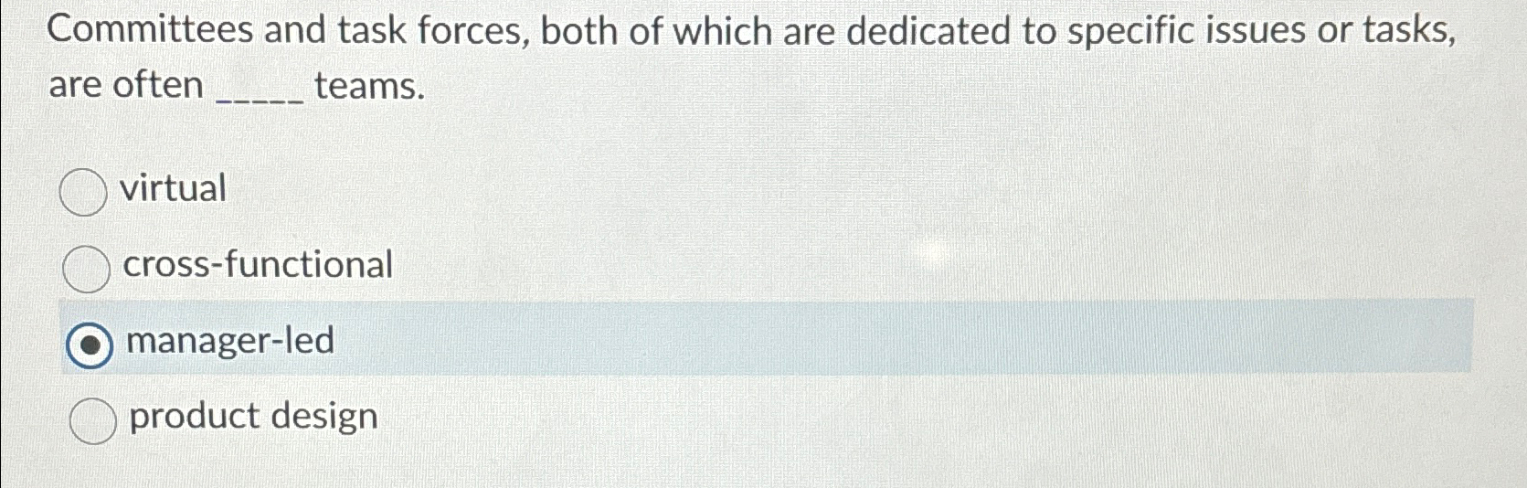 Solved Committees And Task Forces, Both Of Which Are | Chegg.com