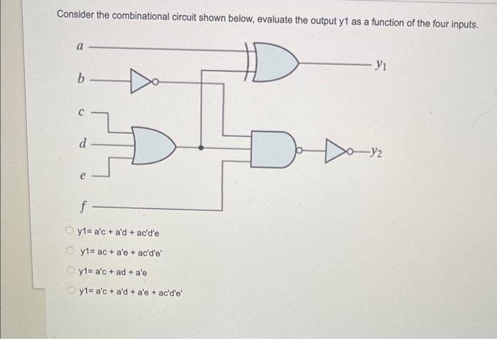 Solved Consider The Combinational Circuit Shown Below, | Chegg.com