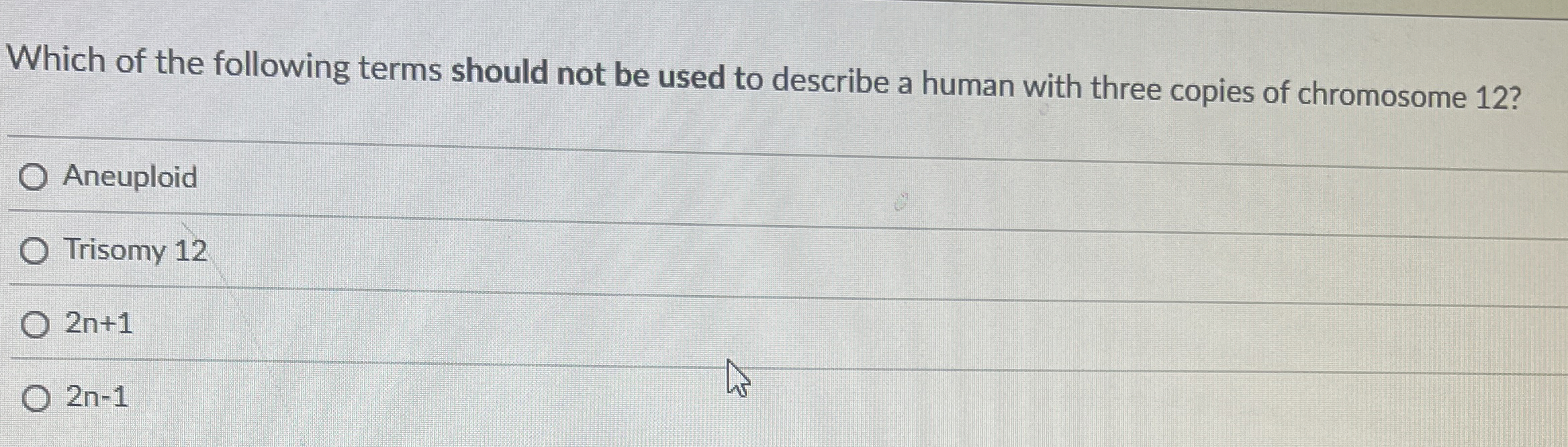Solved Which of the following terms should not be used to | Chegg.com