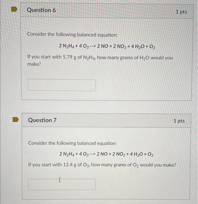 Solved Consider the following balanced equation: 2 | Chegg.com