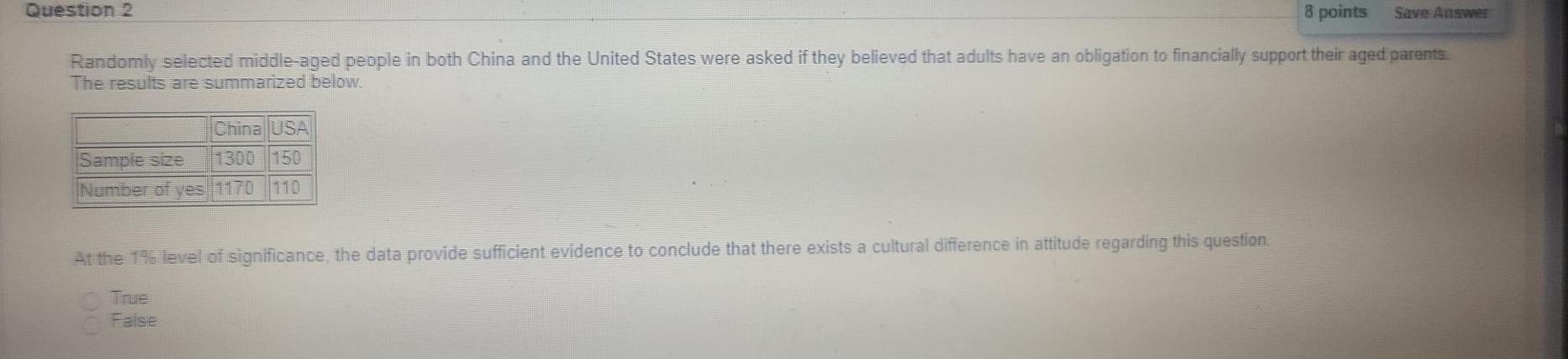 Solved Question 2 8 points Save Answer Randomly selected | Chegg.com