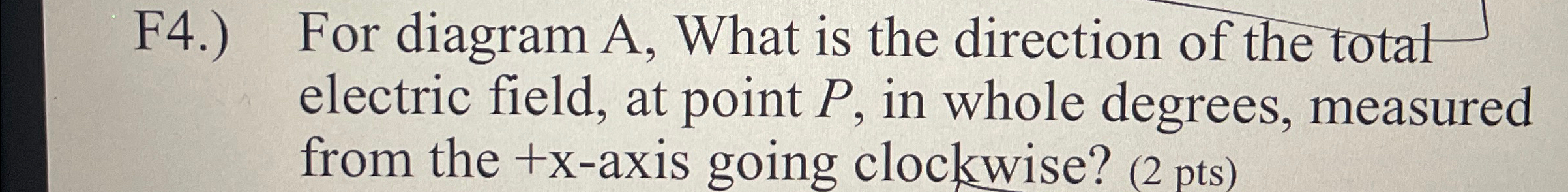 Solved F4.) ﻿For diagram A, ﻿What is the direction of the | Chegg.com
