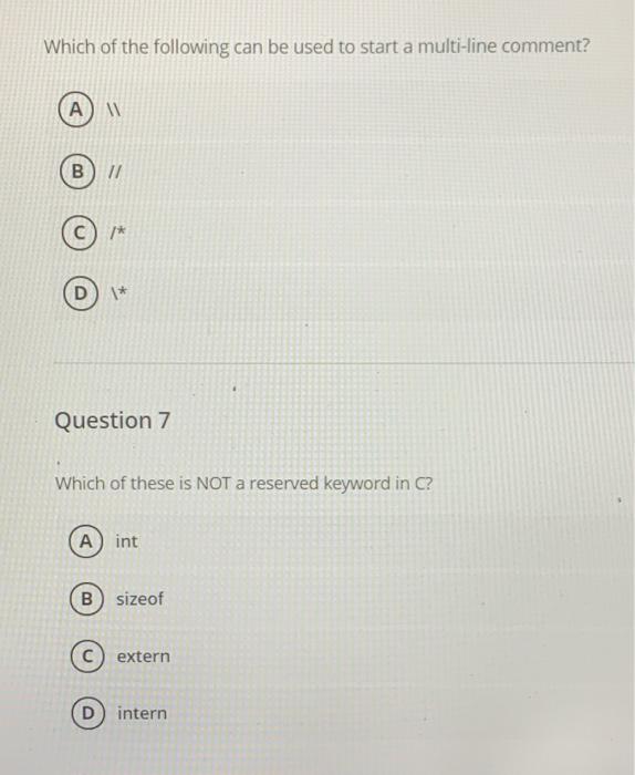 Solved Which of the following can be used to start a | Chegg.com