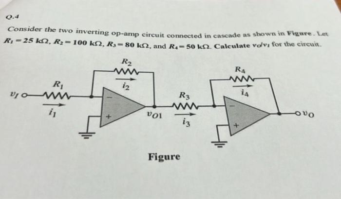 Solved Consider The Two Inverting Op Amp Circuit Connected 5118