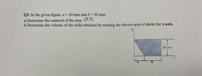 Solved In the given figure, a = 20 mm and b = 50 mm. (a) | Chegg.com