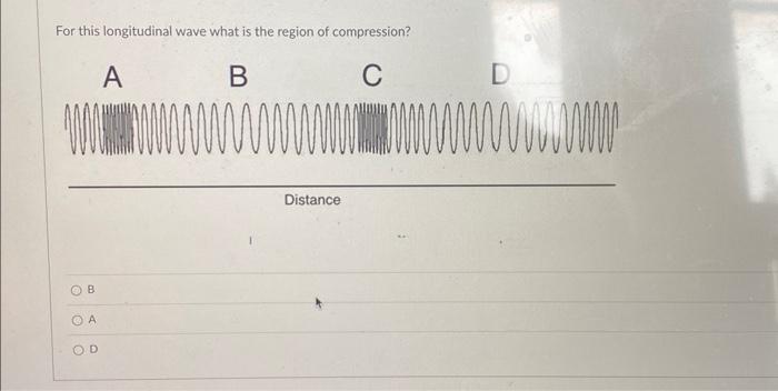 Solved For this longitudinal wave what is the region of | Chegg.com