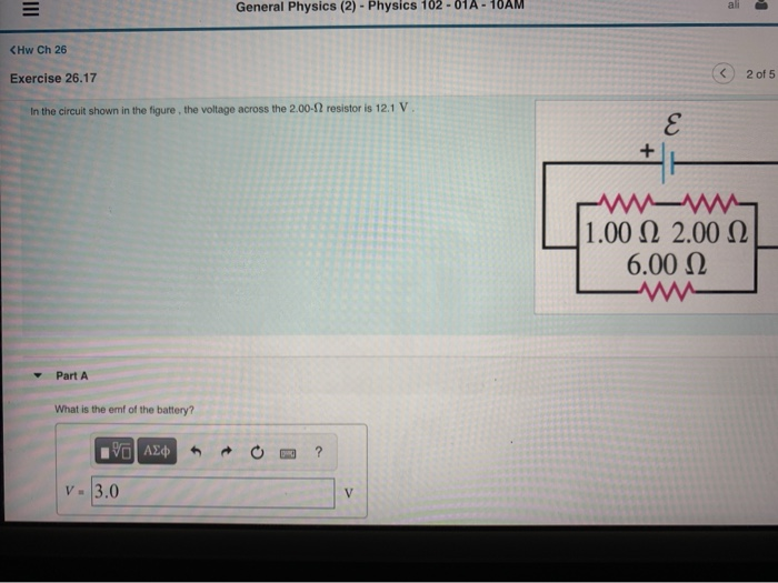 Solved III General Physics (2) - Physics 102 - 01A - 10AM | Chegg.com