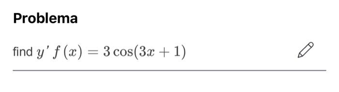 \( f(x)=3 \cos (3 x+1) \)