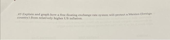 Solved 45 Explain and graph how a free floating exchange | Chegg.com