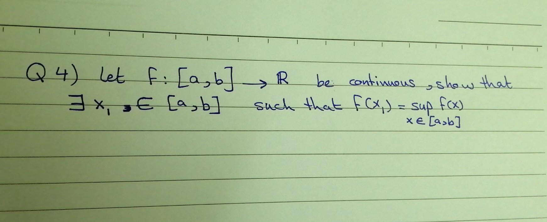 Solved Q4 Let Fi [a B]r Be Continuous Show That Ix At [a