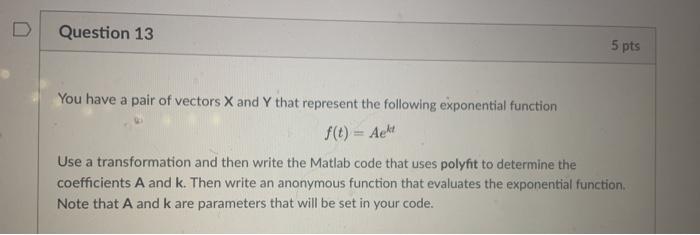 Solved Question 13 5 pts You have a pair of vectors X and Y | Chegg.com
