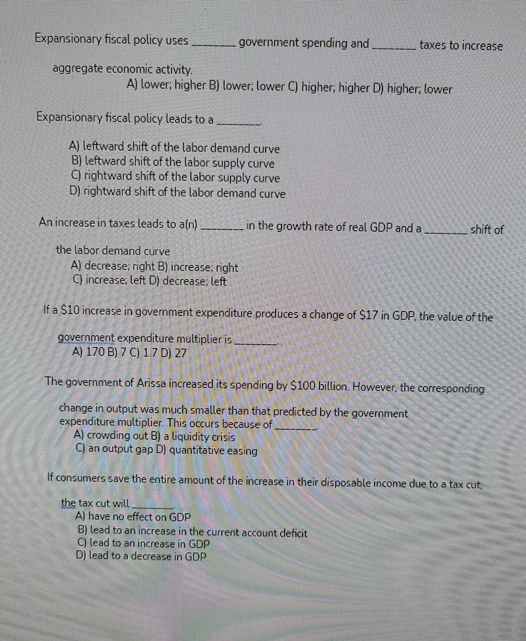 solved-expansionary-fiscal-policy-uses-government-spending-chegg